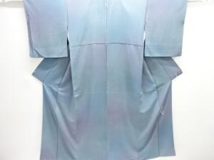 斉藤三才　暈し柄一つ紋色無地着物